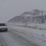 بارش اولین برف پاییزی در شهرستان درگز+ فیلم