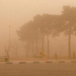 گردوخاک پرواز‌های قشم را مختل کرد+فیلم