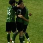 گل اول خیبر به تراکتور توسط احسان حسینی