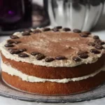 طرز تهیه کیک قهوه با کرم کره‌ای کاپوچینو