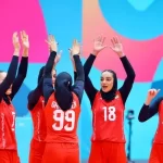 اولین برد زنان والیبال ایران در بازیهای کشورهای اسلامی اولین برد زنان والیبال ایران در بازیهای کشورهای اسلامی