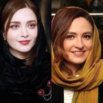 عکس دونفره بهنوش طباطبایی و گلاره عباسی در پشت صحنه صدا‌گذاری شب‌های روشن + عکس جدید