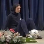 لحظه شکسته شدن رکورد جهانی لمس توپ با ساق پا توسط بانوی ایرانی