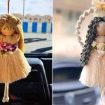 آویز عروسکی مکرومه؛ ۱۵ ایده تزیین دیوار اتاق با آویزهای فانتزی و خاص