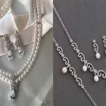 جدیدترین مدل سرویس طلا با مروارید + لوکس ترین مدل سرویس طلا برای هدیه دادن به عروس با جلوه ای خاص