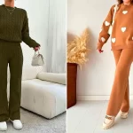 ست بلوز شلوار بافت زنانه؛ ۱۵ مدل گرم و خاص از ترندهای پاییز و زمستان ۲۰۲۵