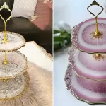 شیرینی خوری رزین سنگی؛ ۱۵ مدل جذاب و شیک برای میز پذیرایی منزل شما
