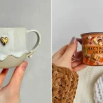 ماگ سرامیکی طرح پاییزی؛ ۱۵ ایده چیدمان شیک در سبک کافه‌های خانگی دنج