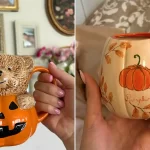 ماگ سرامیکی طرح پاییزی؛ ۱۵ مدل خاص برای دکور شیک اتاق یا میز کار شما