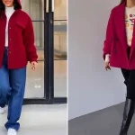 مدل پالتو زرشکی زنانه؛ ۱۵ ایده لاکچری و خاص برای استایل زمستانی خانمها مدل پالتو زرشکی زنانه؛ ۱۵ ایده لاکچری و خاص برای استایل زمستانی خانمها